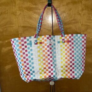 Kate Spade White and Blue Tote Bag